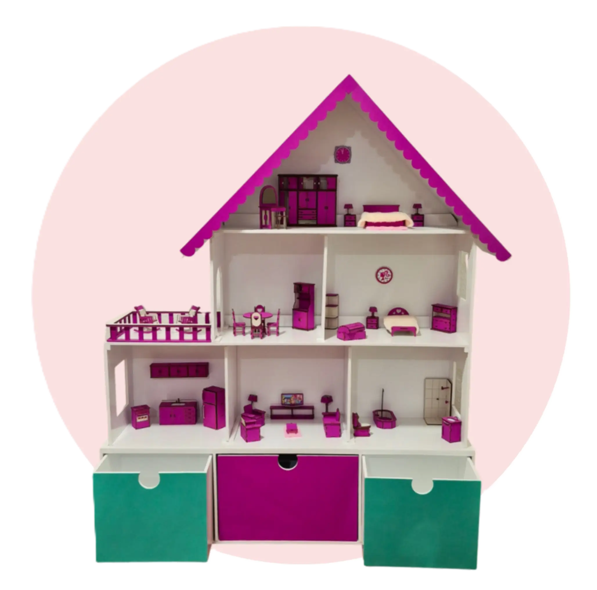 CasaPremium-Figurarte Divertido Tocador Hollywoord- Figurarte Divertido
